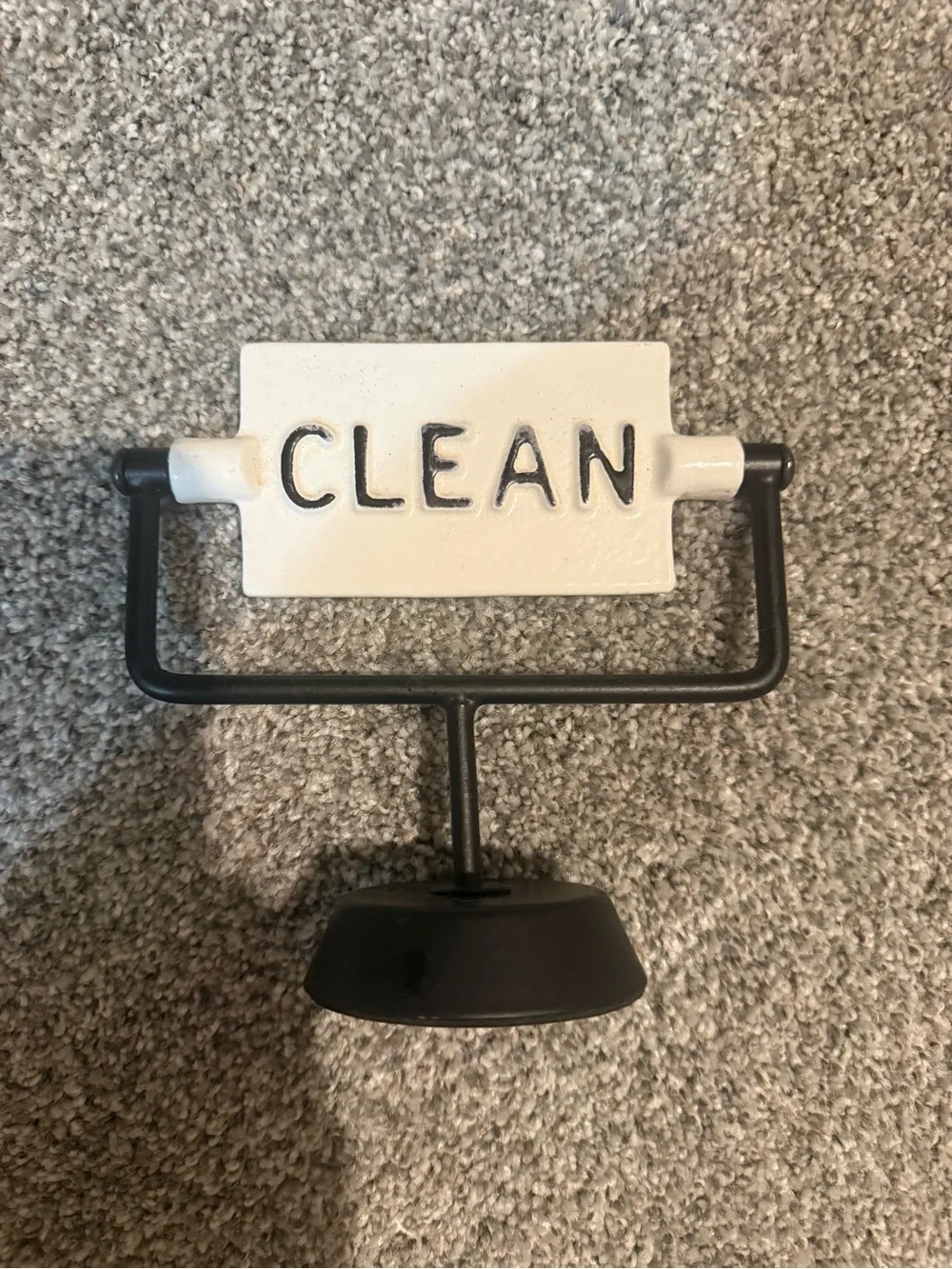 Hearth & Hand Black and Cream 'CLEAN/DIRTY’ Tabletop Marker
